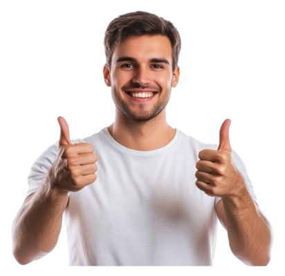 Young Man Thumbs Up
